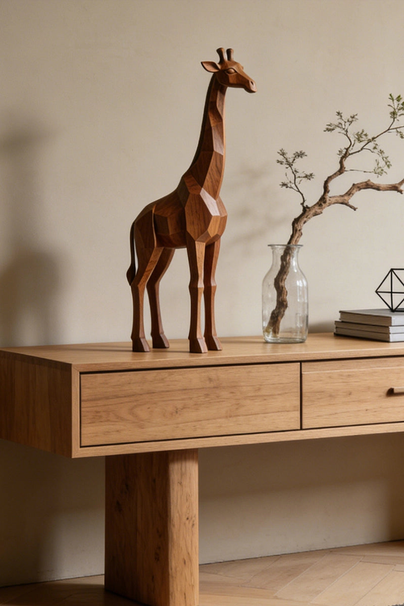 Giraffe Wooden Art Sculpture #WAN005