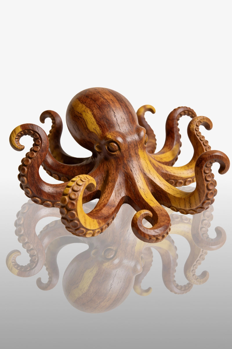 Octopus Wooden Art Sculpture #WAN007