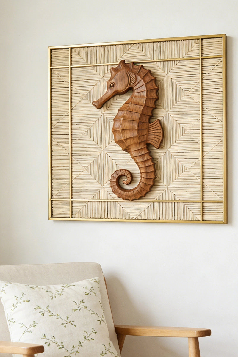Seahorse Wooden Art Sculpture #WAN008