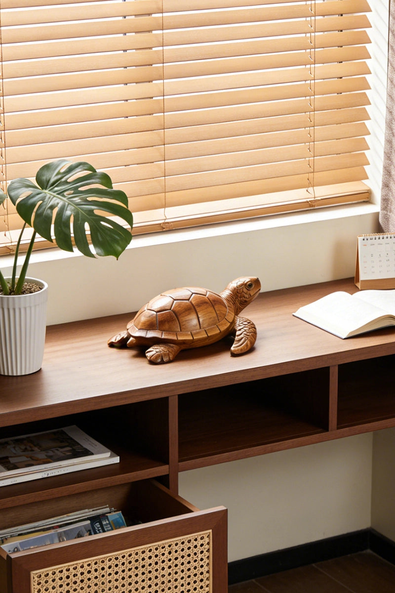 Sea Turtle Wooden Art Sculpture #WAN011