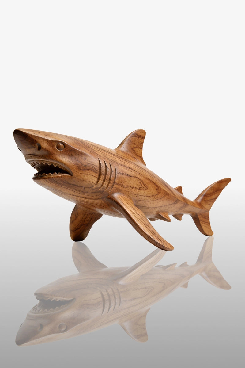 Shark Wooden Art Sculpture #WAN012