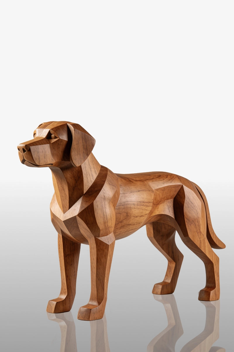 Dog Wooden Art Sculpture #WAN021
