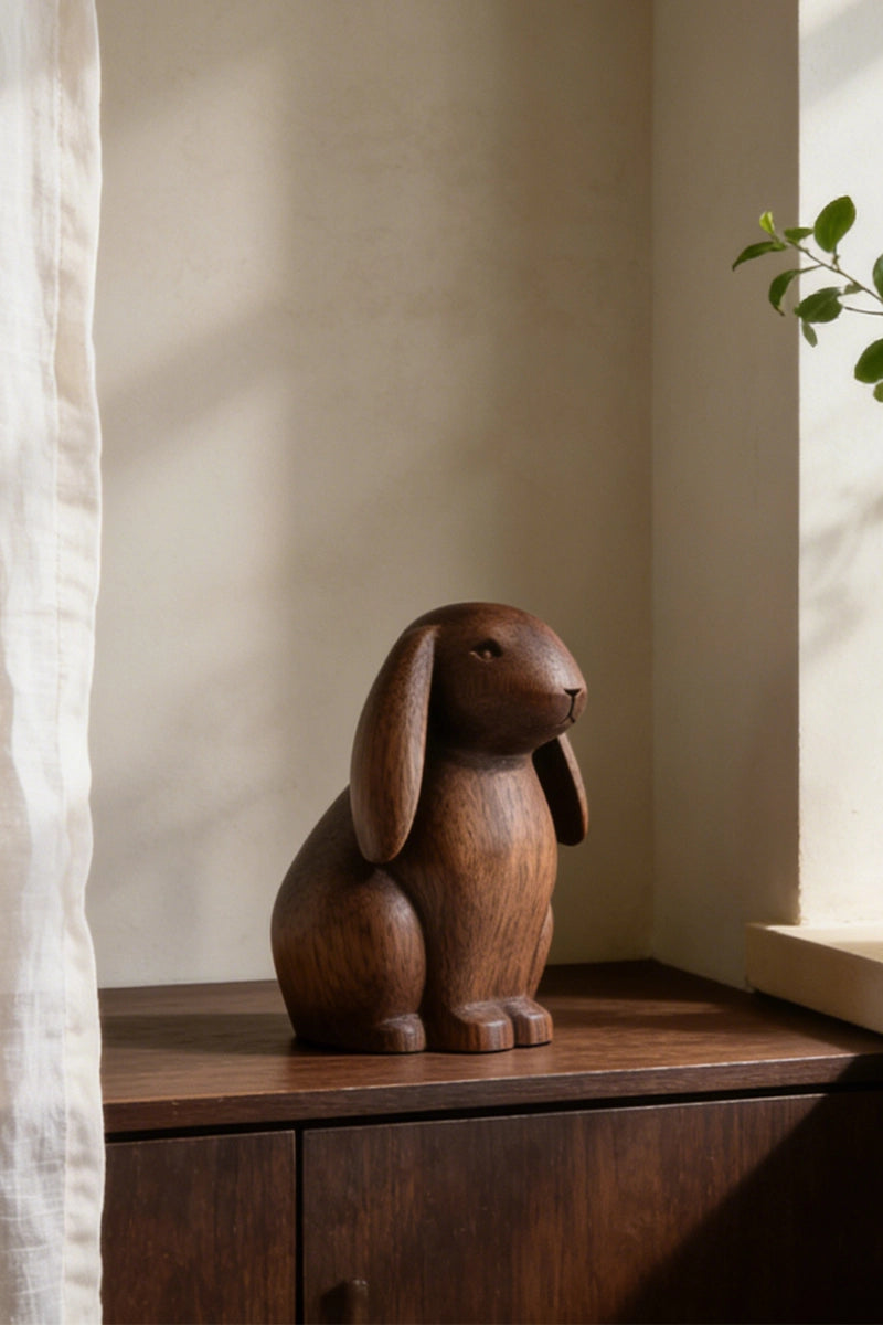 Bunny Wooden Art Sculpture #WAN034