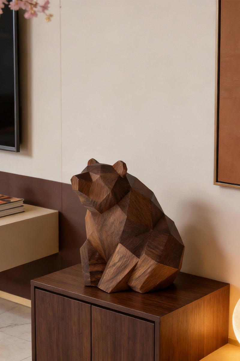 Bear Wooden Art Sculpture #WAN037