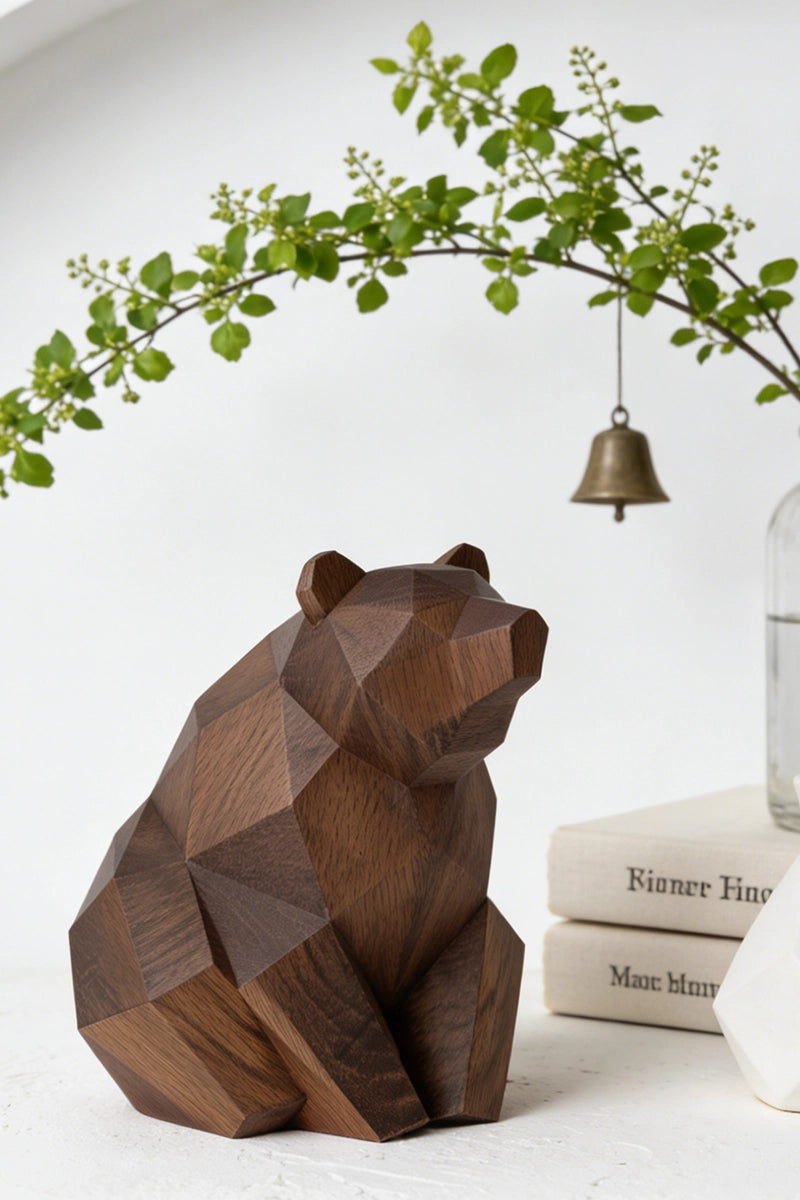Bear Wooden Art Sculpture #WAN037
