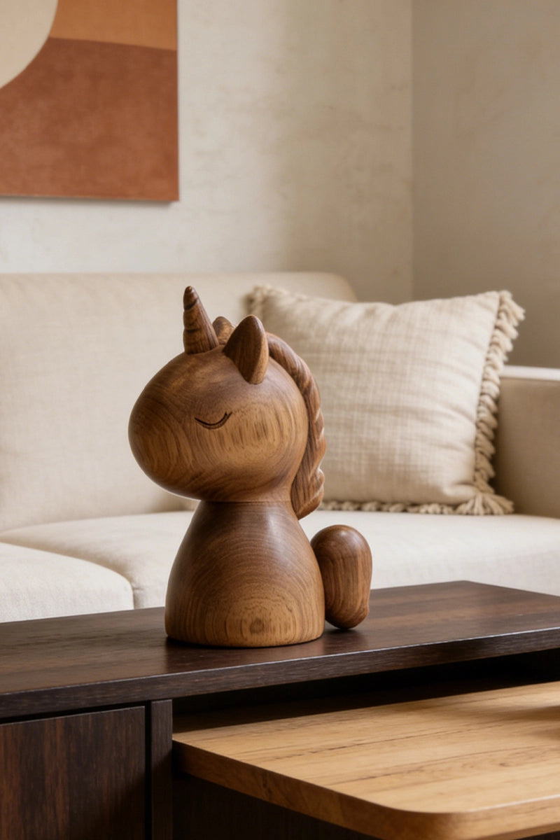 Unicorn Wooden Art Sculpture #WAN040
