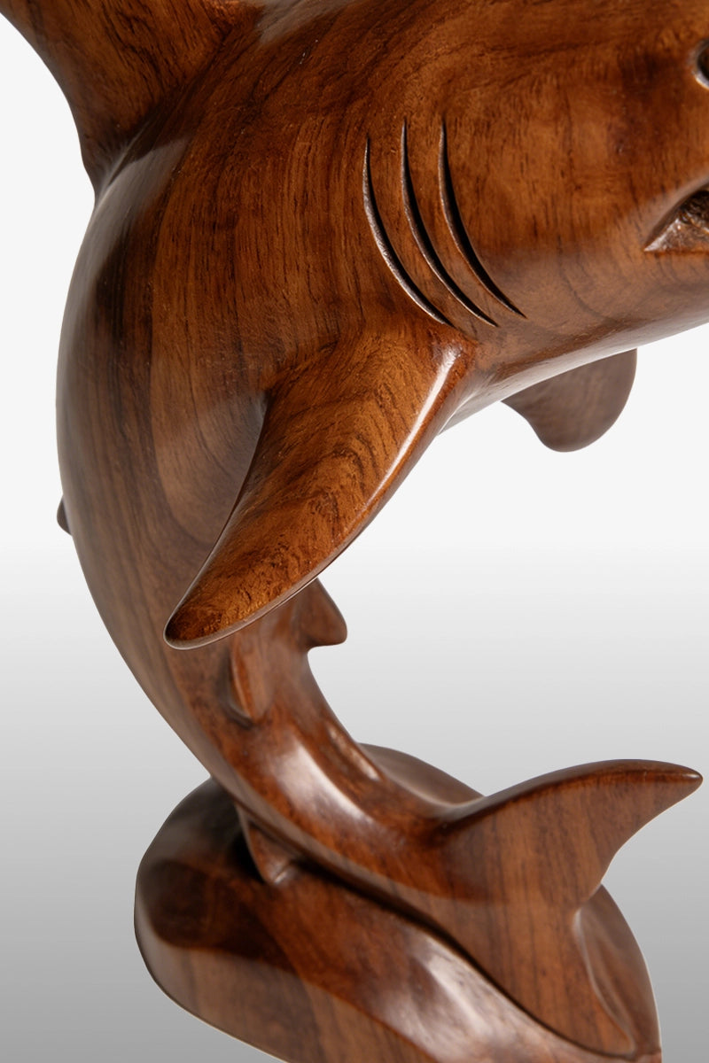 Great White Shark Wood Sculpture #WAN058