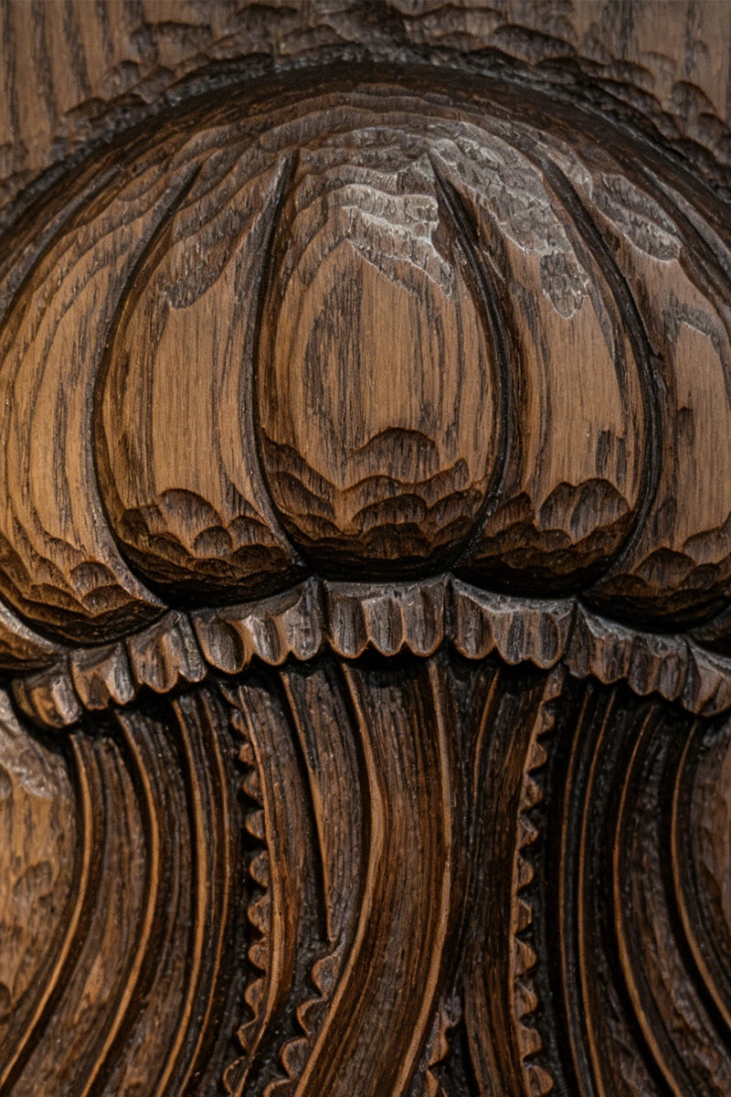 Jellyfish Wood Carving Wall Art #WAN059