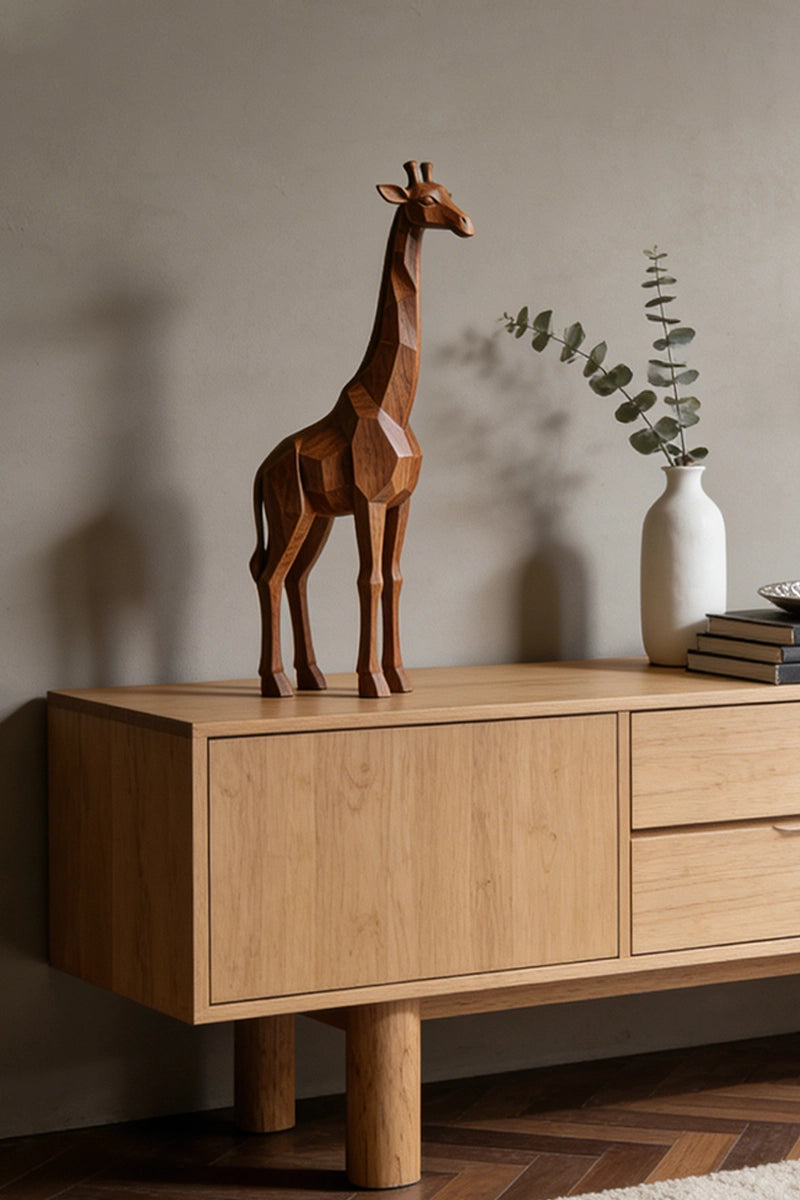 Giraffe Wooden Art Sculpture #WAN005
