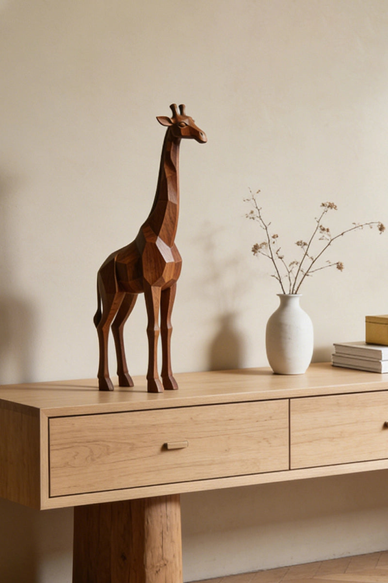 Giraffe Wooden Art Sculpture #WAN005