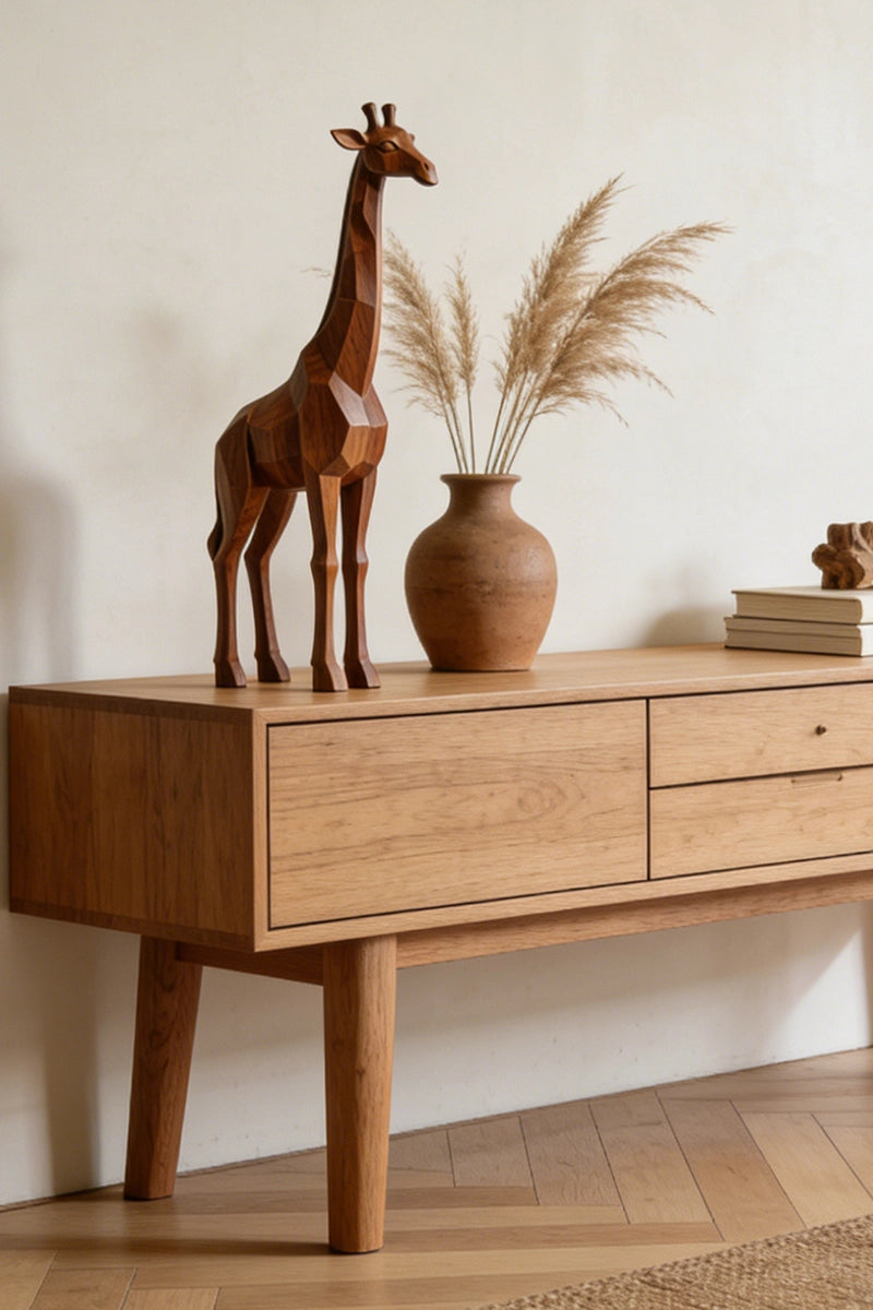 Giraffe Wooden Art Sculpture #WAN005