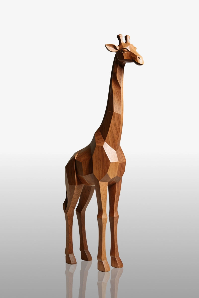 Giraffe Wooden Art Sculpture #WAN005