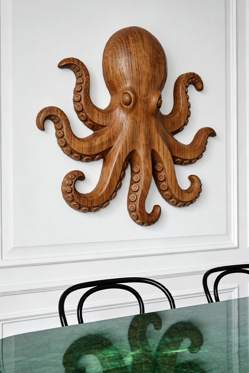 Octopus Wooden Art Sculpture #WAN006