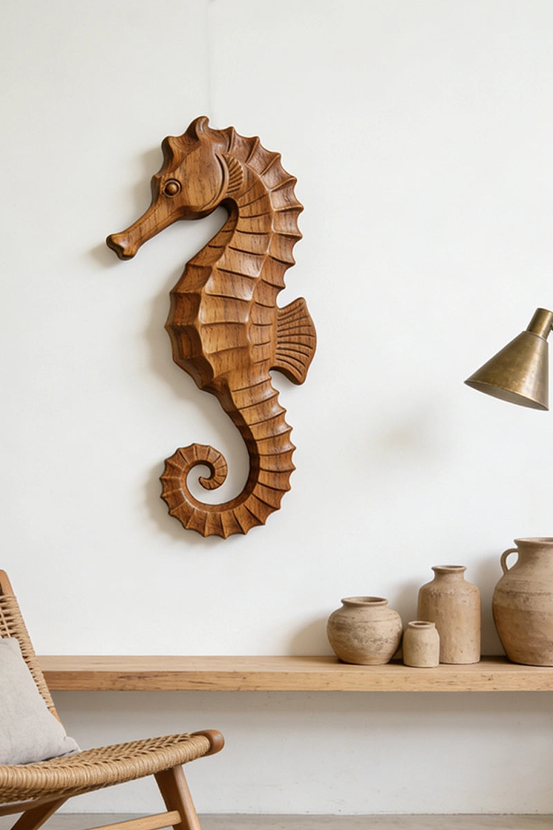 Seahorse Wooden Art Sculpture #WAN008