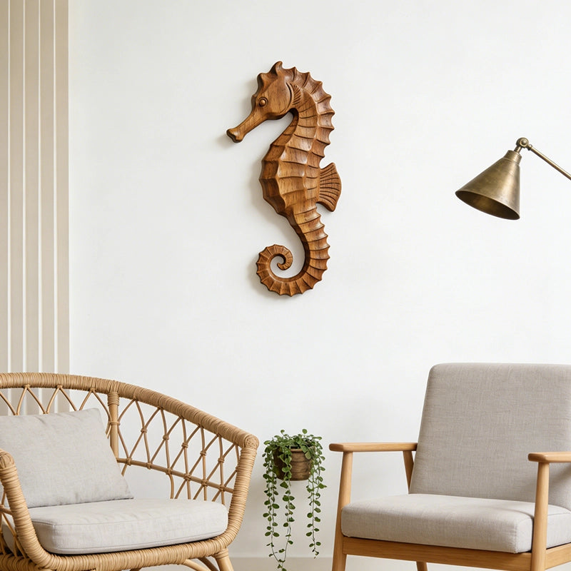 Seahorse Wooden Art Sculpture #WAN008