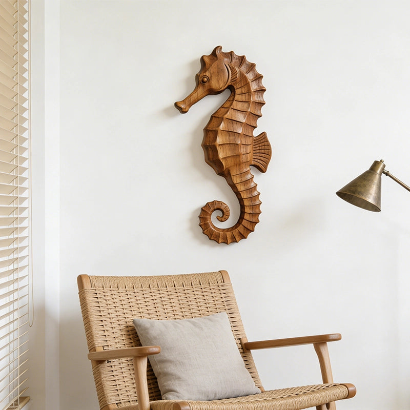 Seahorse Wooden Art Sculpture #WAN008