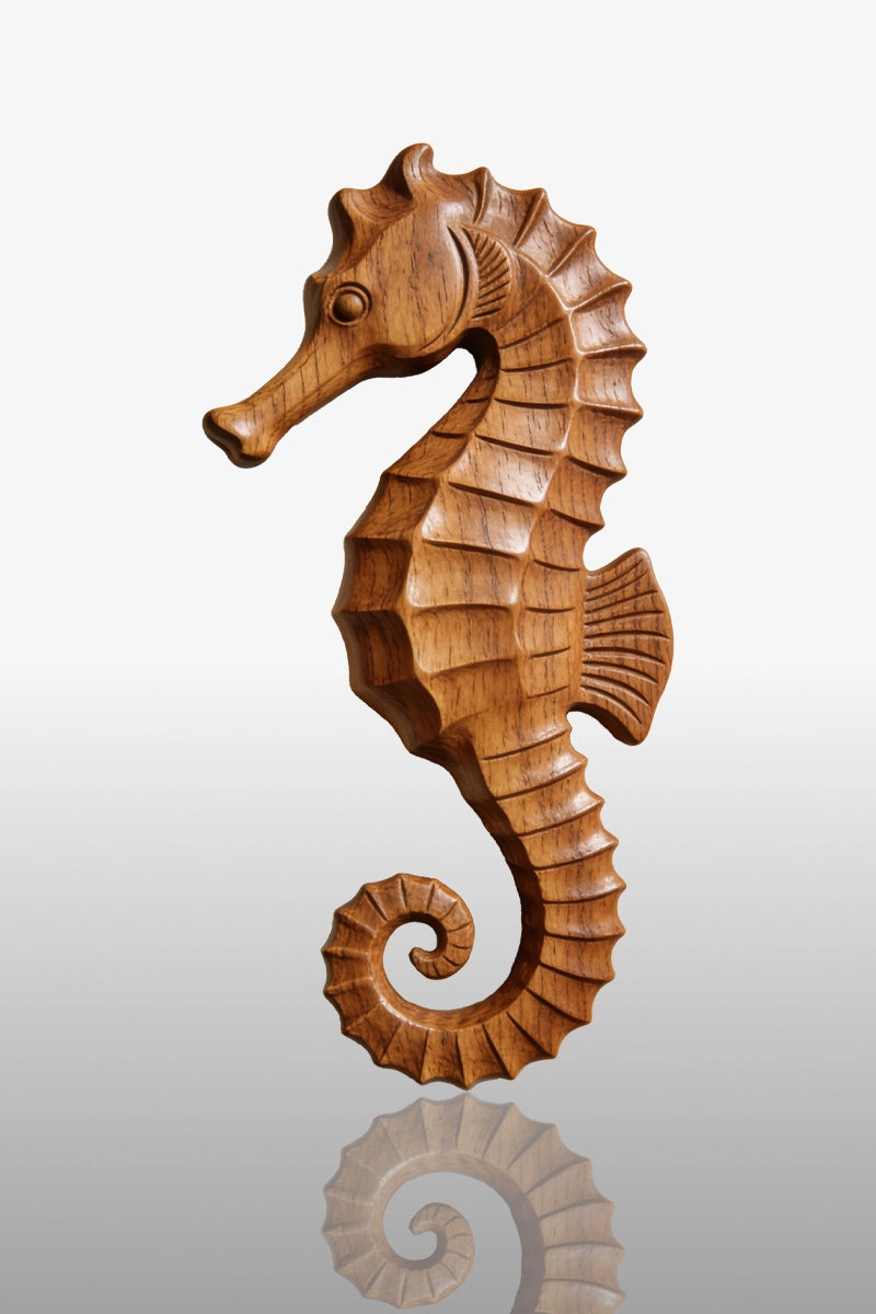 Seahorse Wooden Art Sculpture #WAN008