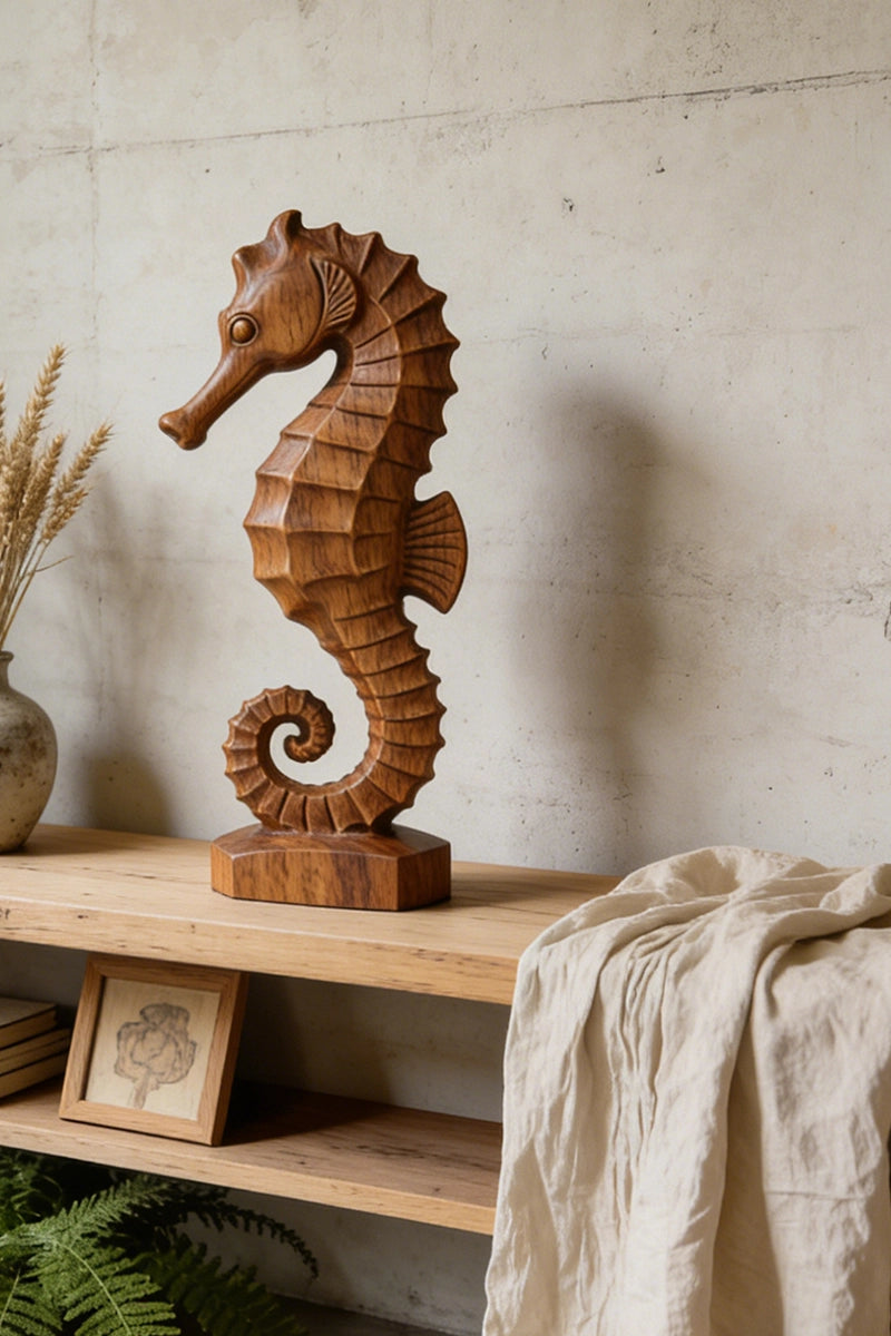 Seahorse Wooden Art Sculpture #WAN009