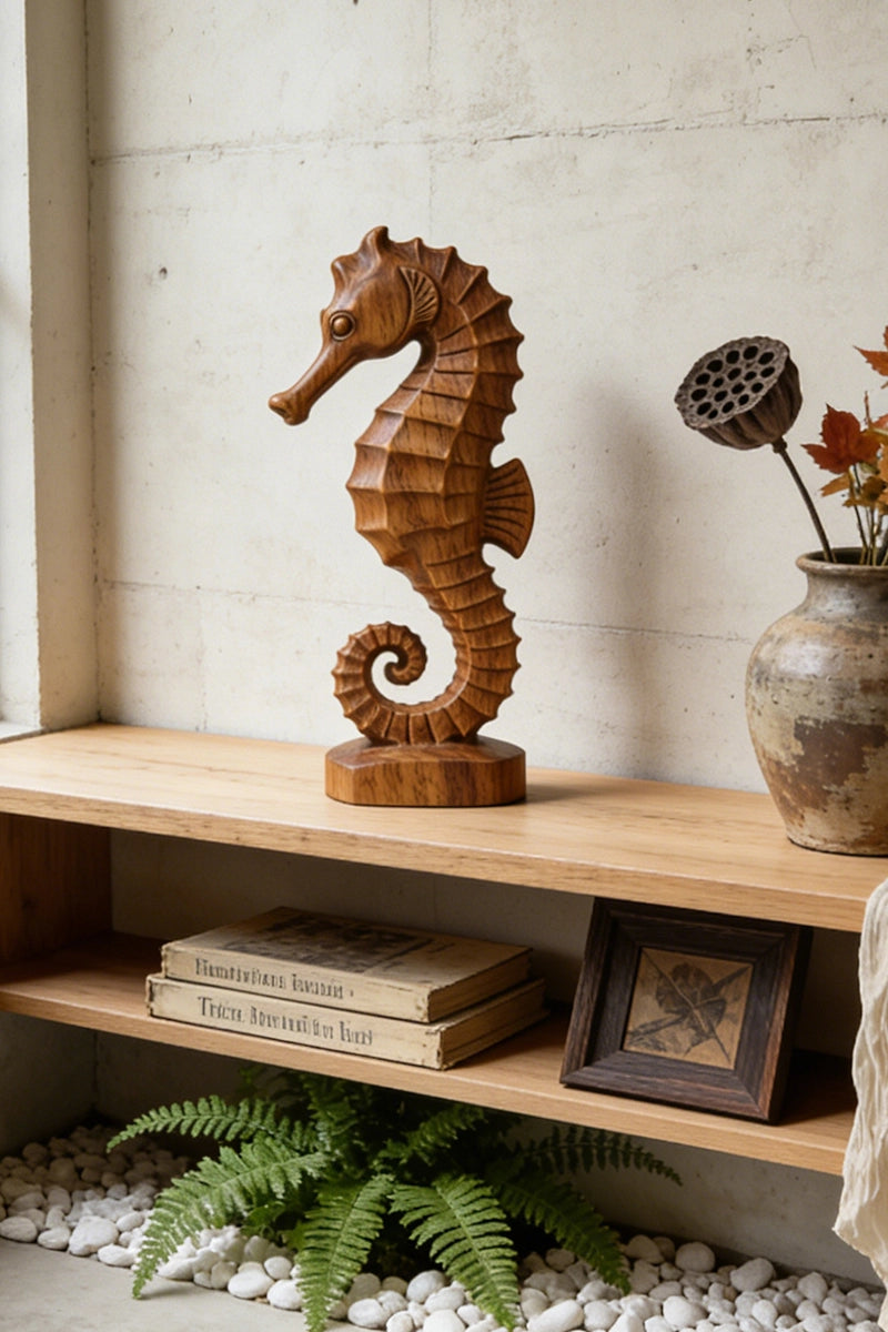 Seahorse Wooden Art Sculpture #WAN009