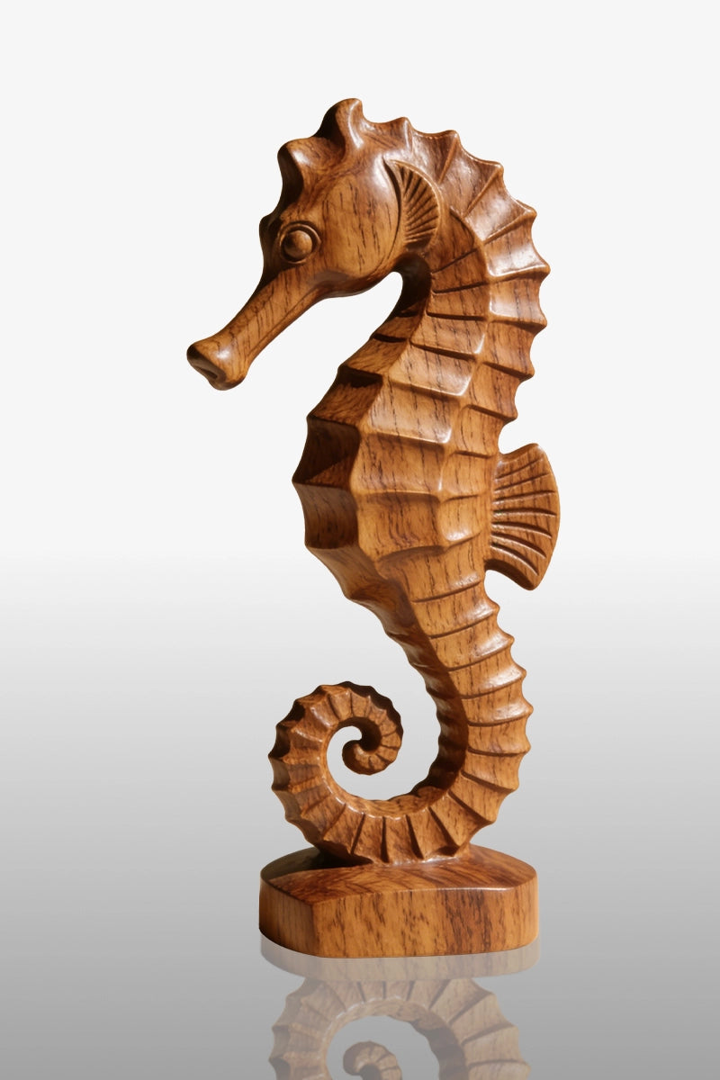 Seahorse Wooden Art Sculpture #WAN009