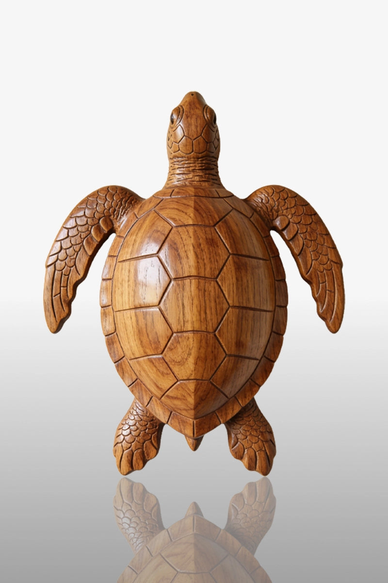 Sea Turtle Wooden Art Sculpture #WAN010