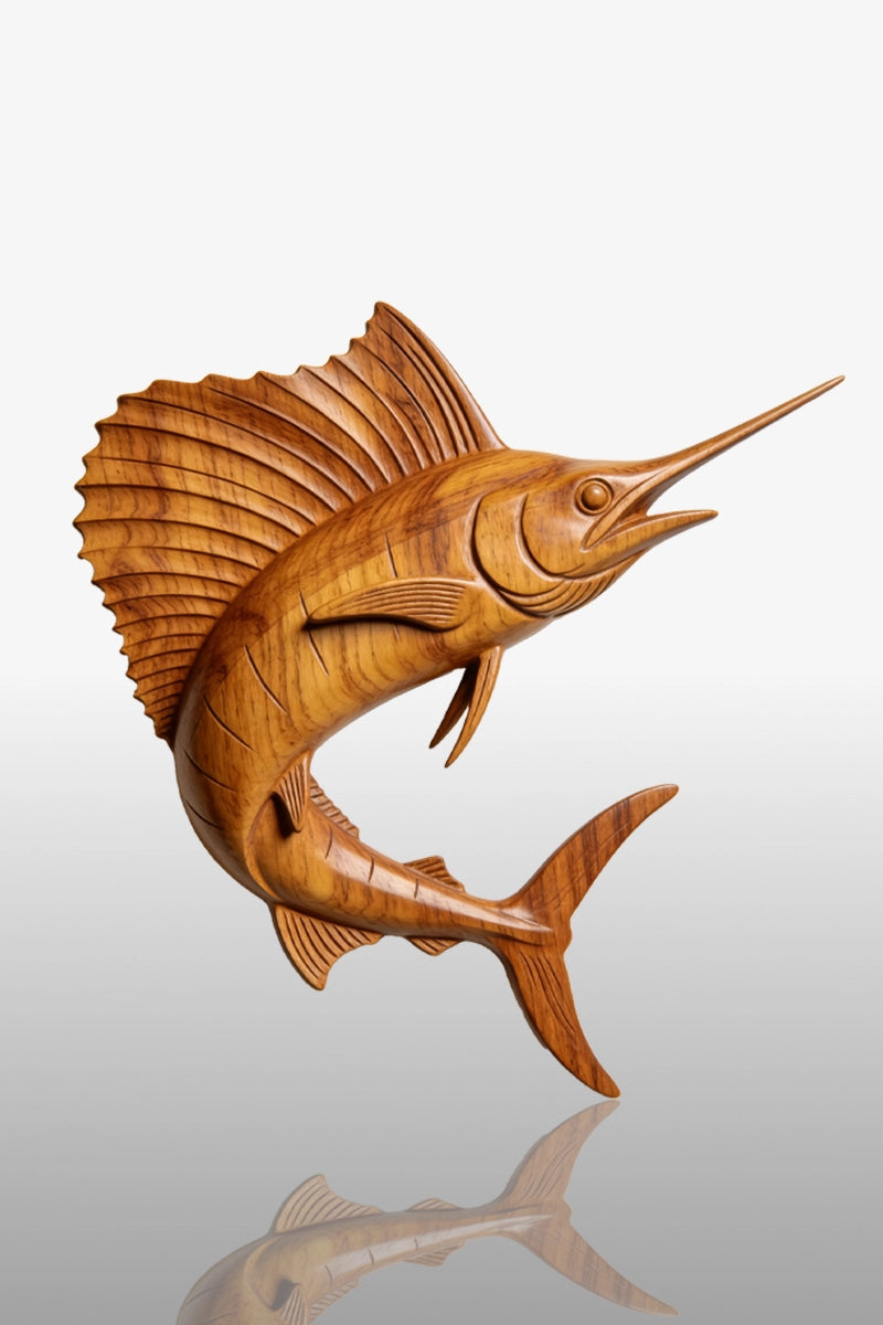 Sailfish Wooden Art Sculpture #WAN014