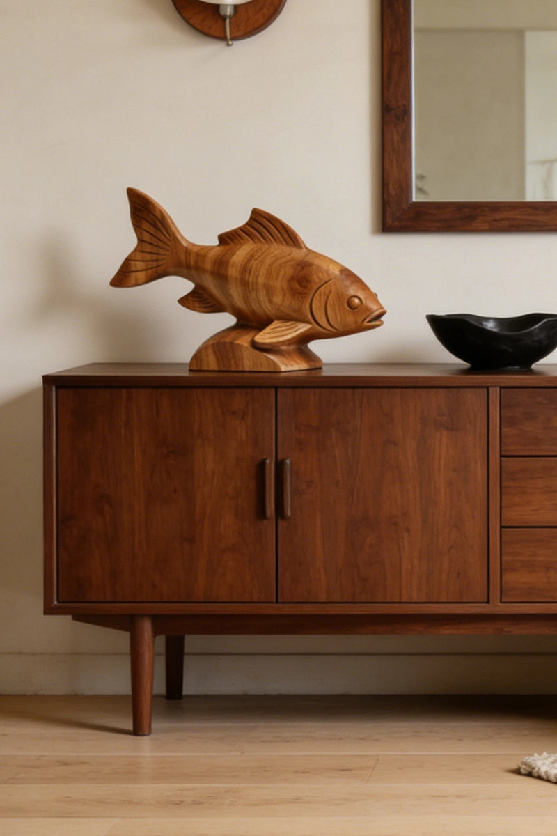 Bass Wooden Art Sculpture #WAN015