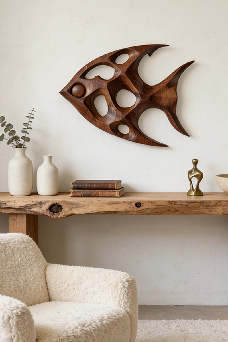 Angelfish Wooden Art Sculpture #WAN018