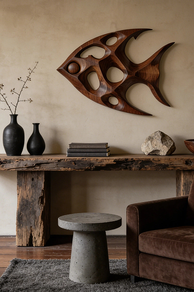 Angelfish Wooden Art Sculpture #WAN018