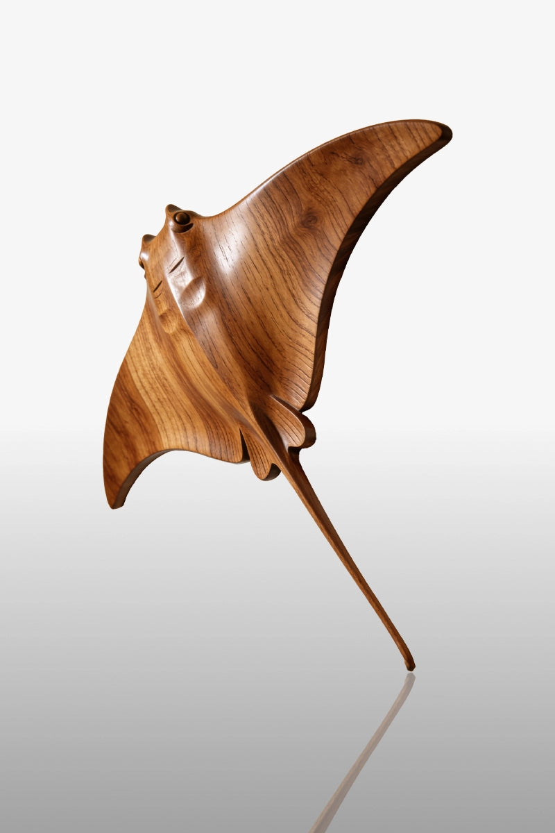 Manta Ray Wooden Art Sculpture #WAN020