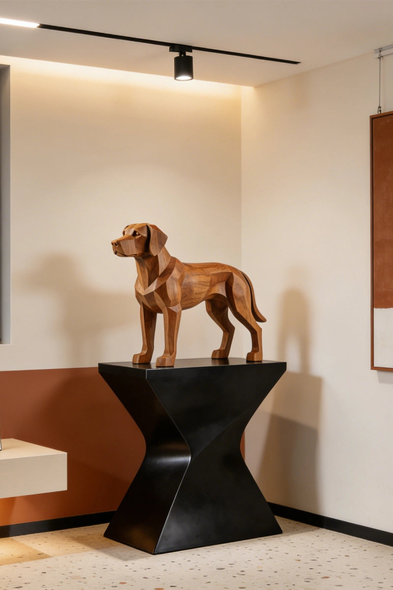 Dog Wooden Art Sculpture #WAN021