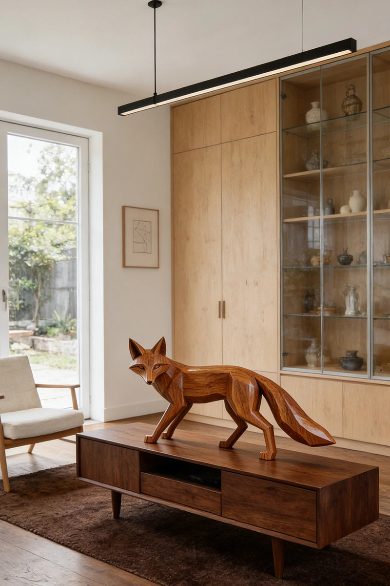 Fox Wooden Art Sculpture #WAN026