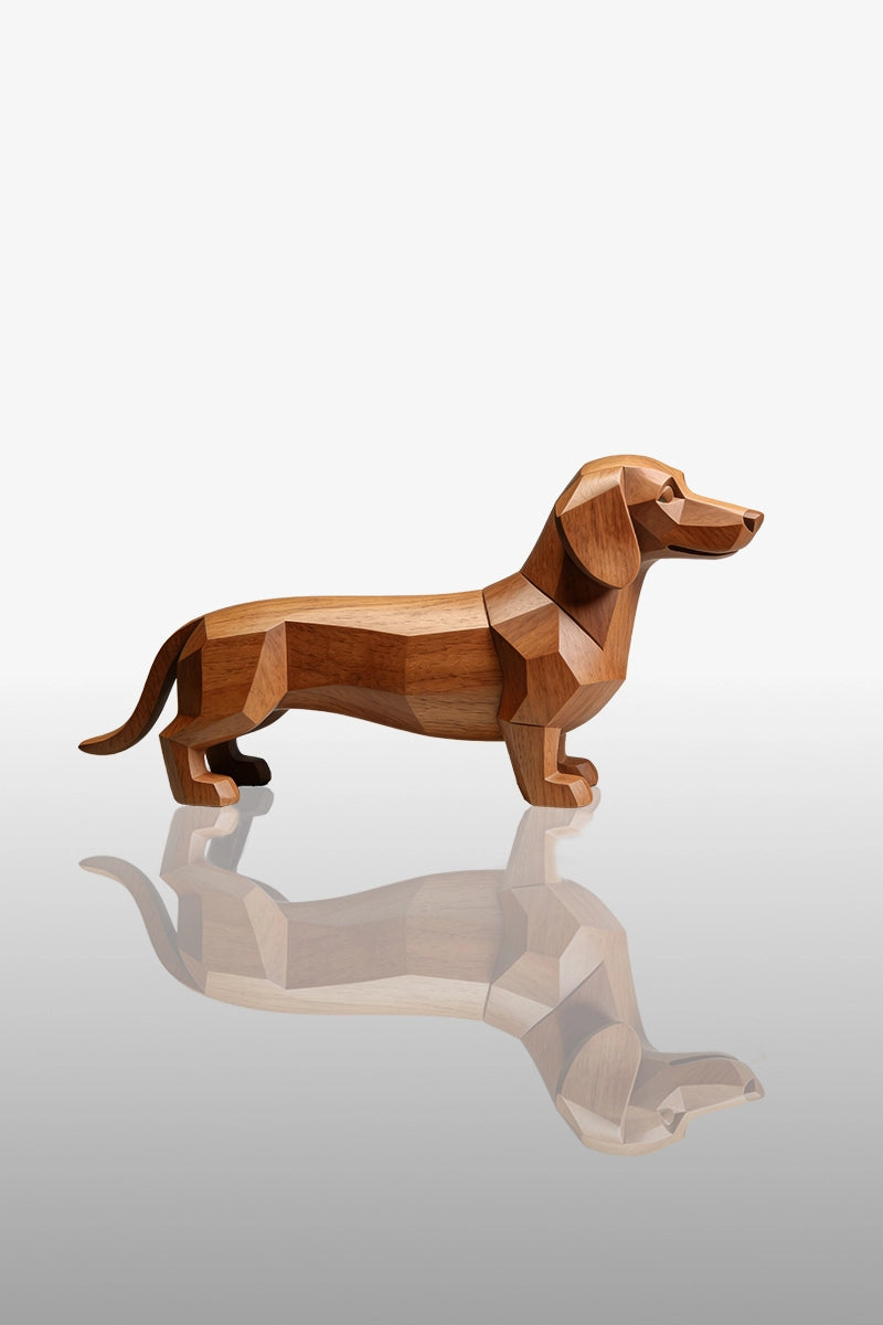 Dachshund Wooden Art Sculpture #WAN030