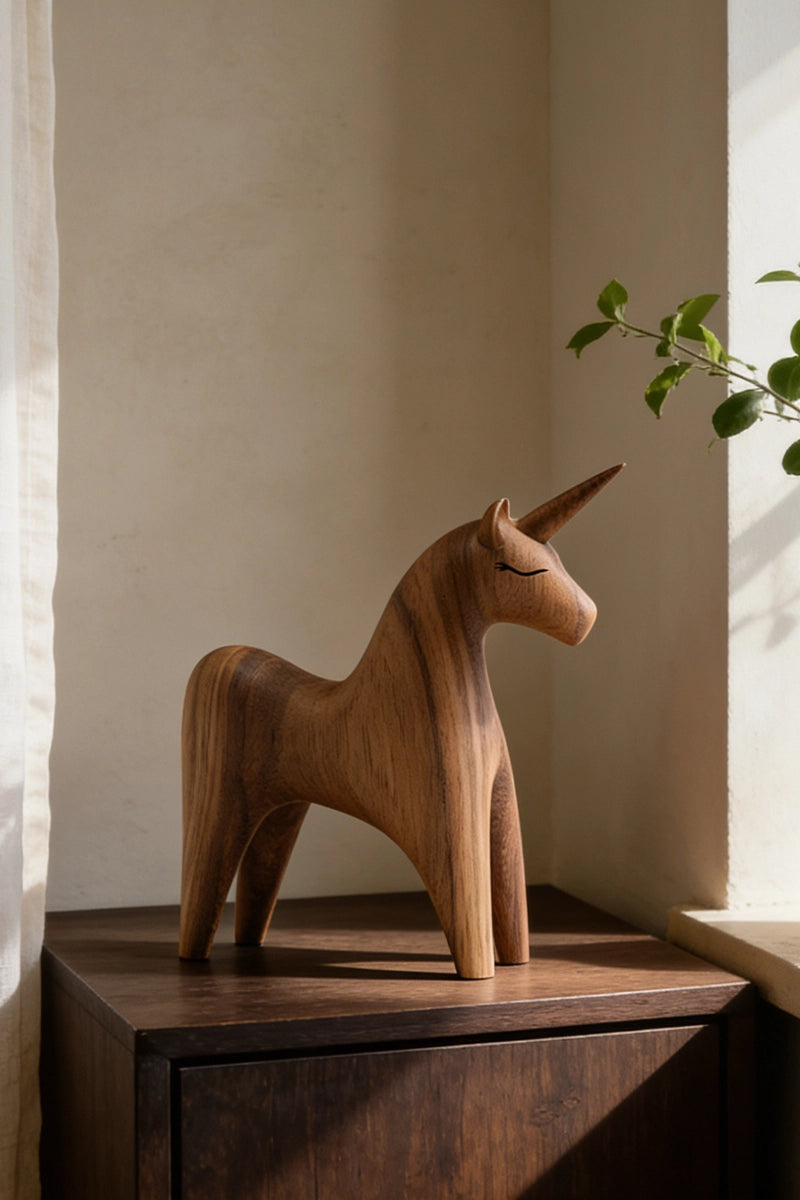 Unicorn Wooden Art Sculpture #WAN033