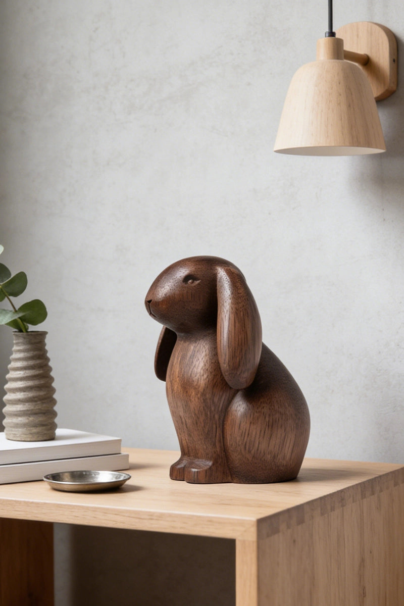 Bunny Wooden Art Sculpture #WAN034