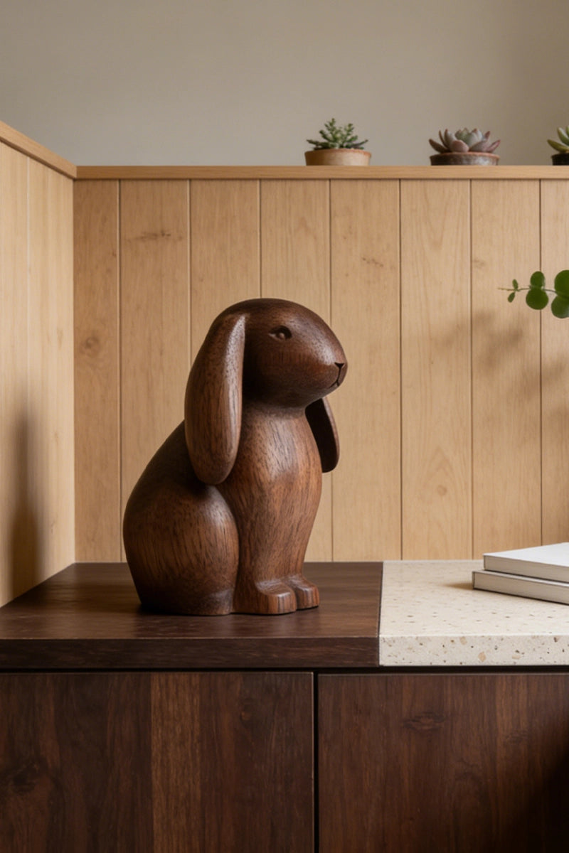 Bunny Wooden Art Sculpture #WAN034