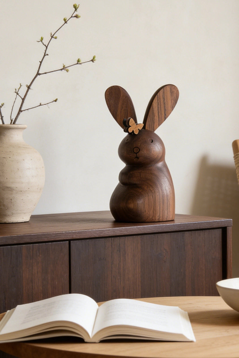 Bunny Wooden Art Sculpture #WAN036