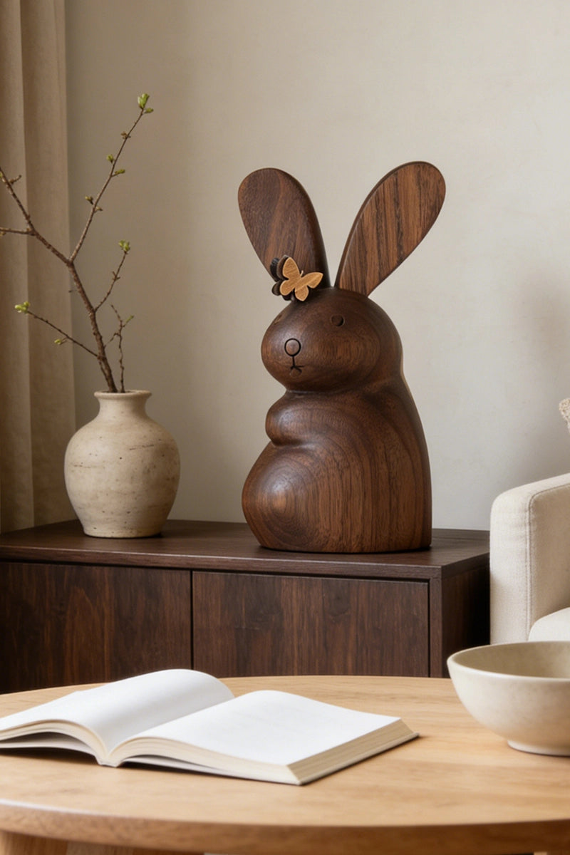 Bunny Wooden Art Sculpture #WAN036