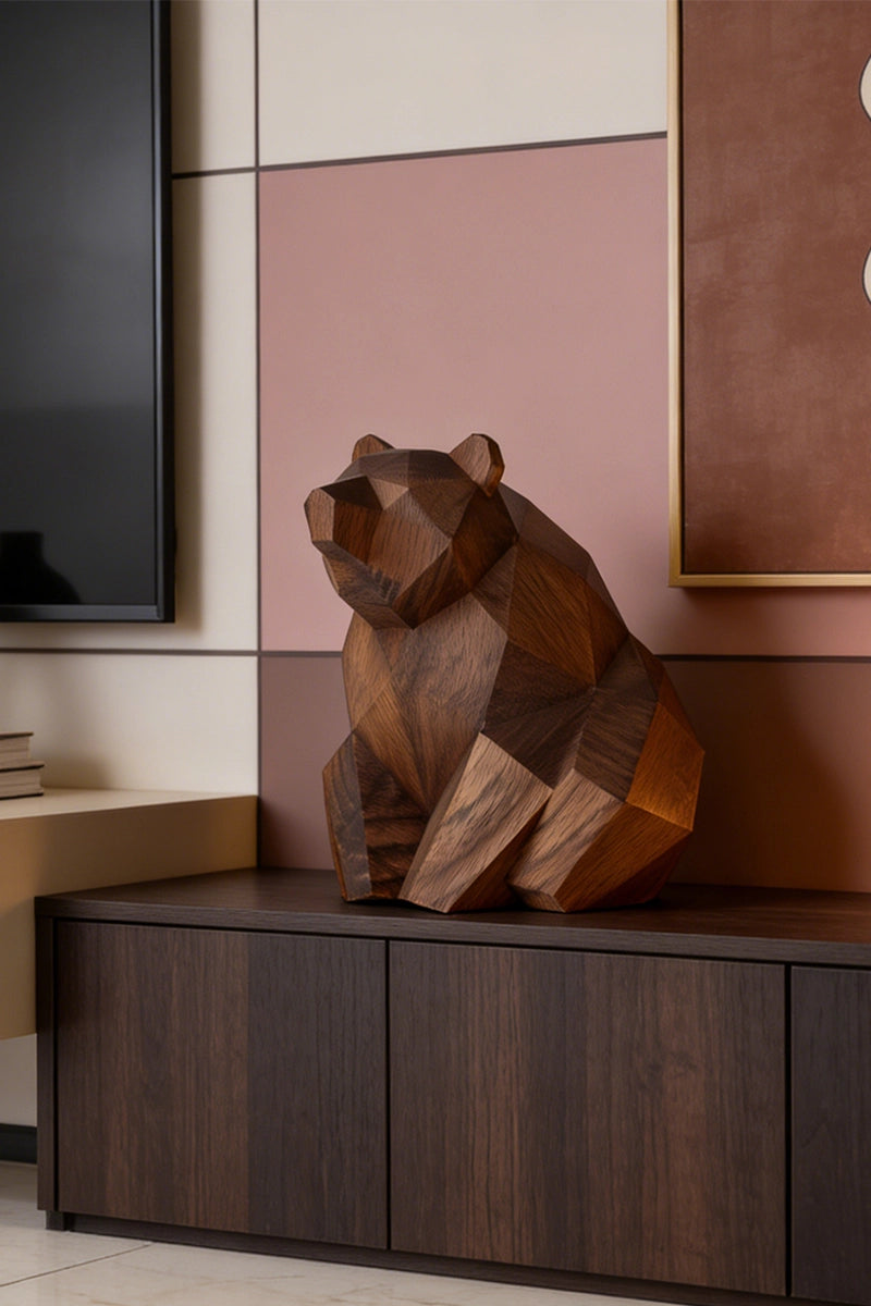 Bear Wooden Art Sculpture #WAN037