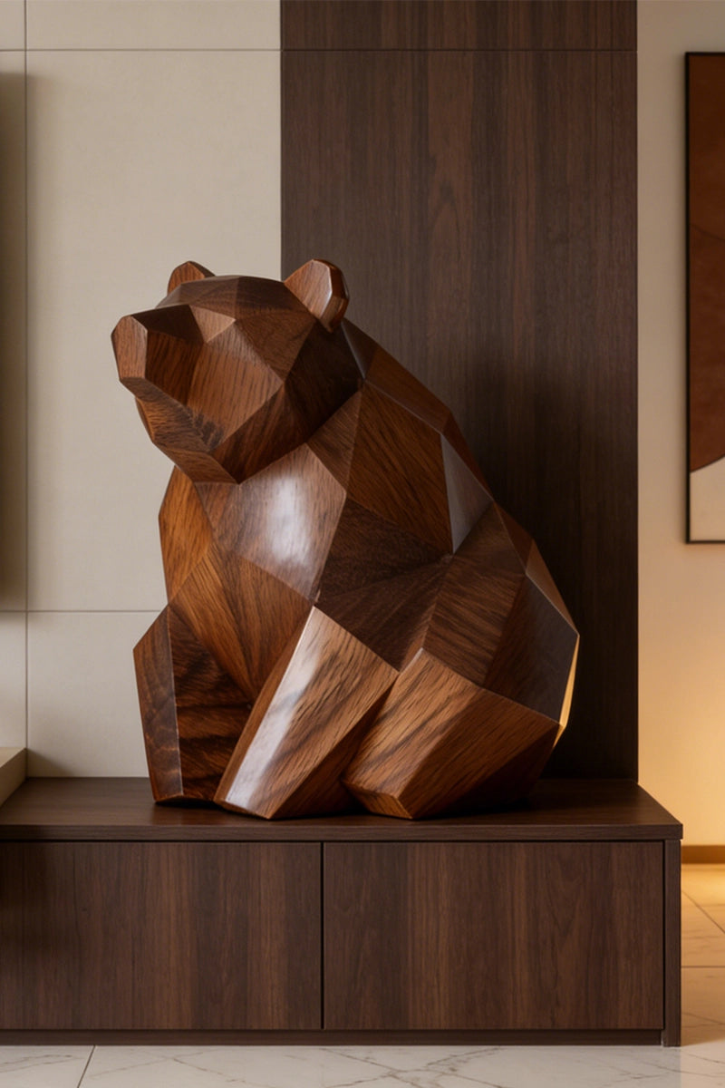 Bear Wooden Art Sculpture #WAN037