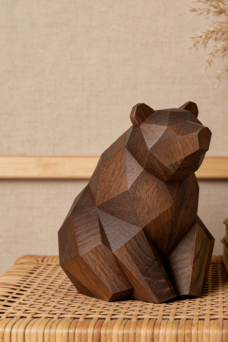 Bear Wooden Art Sculpture #WAN037