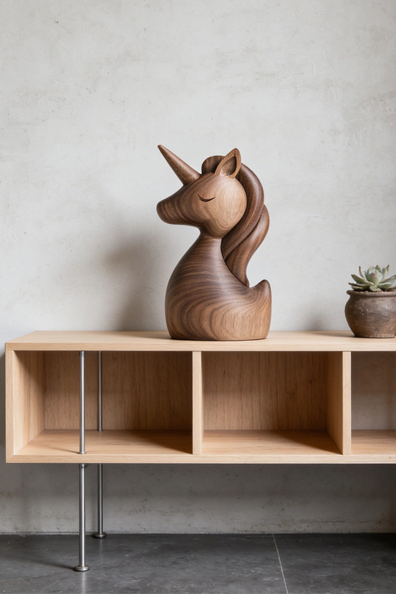 Unicorn Wooden Art Sculpture #WAN038