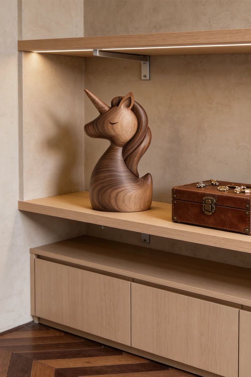 Unicorn Wooden Art Sculpture #WAN038