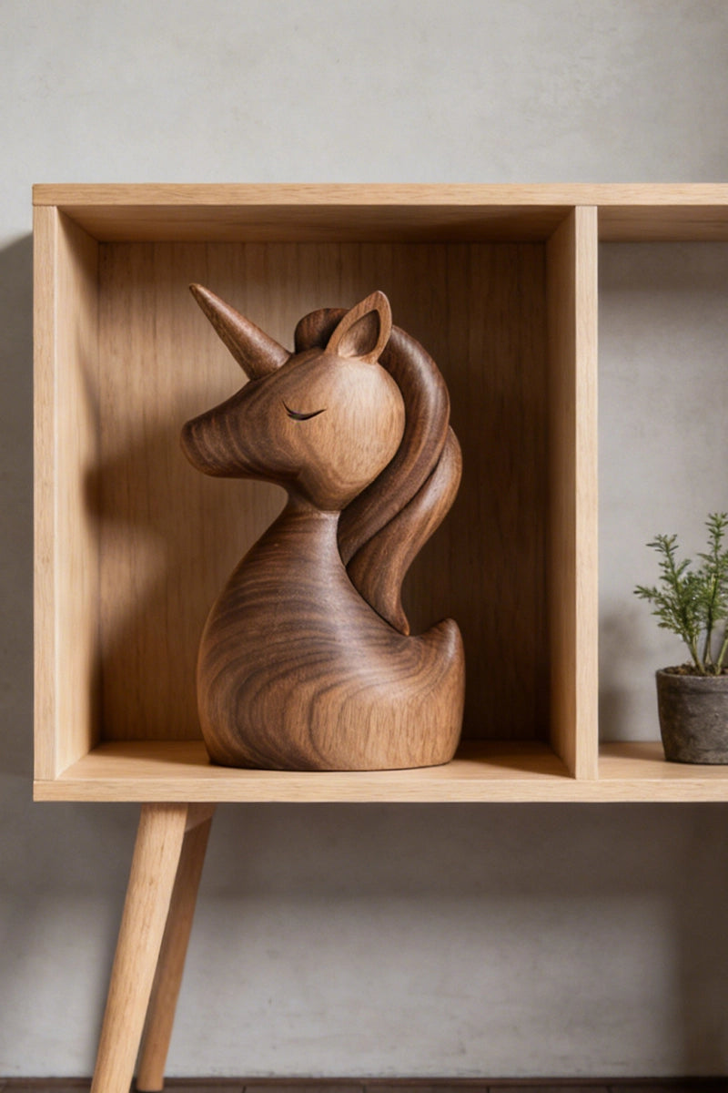 Unicorn Wooden Art Sculpture #WAN038