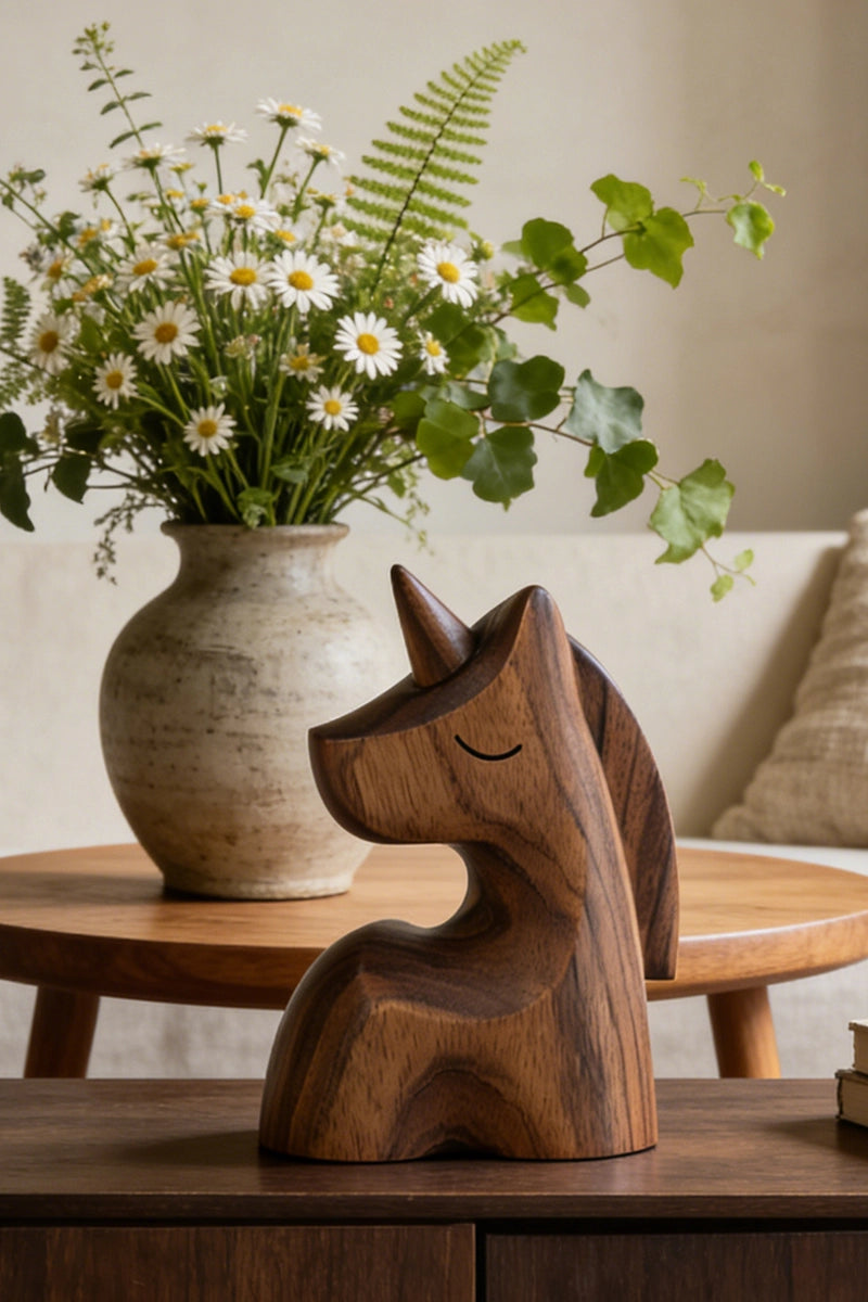 Unicorn Wooden Art Sculpture #WAN039