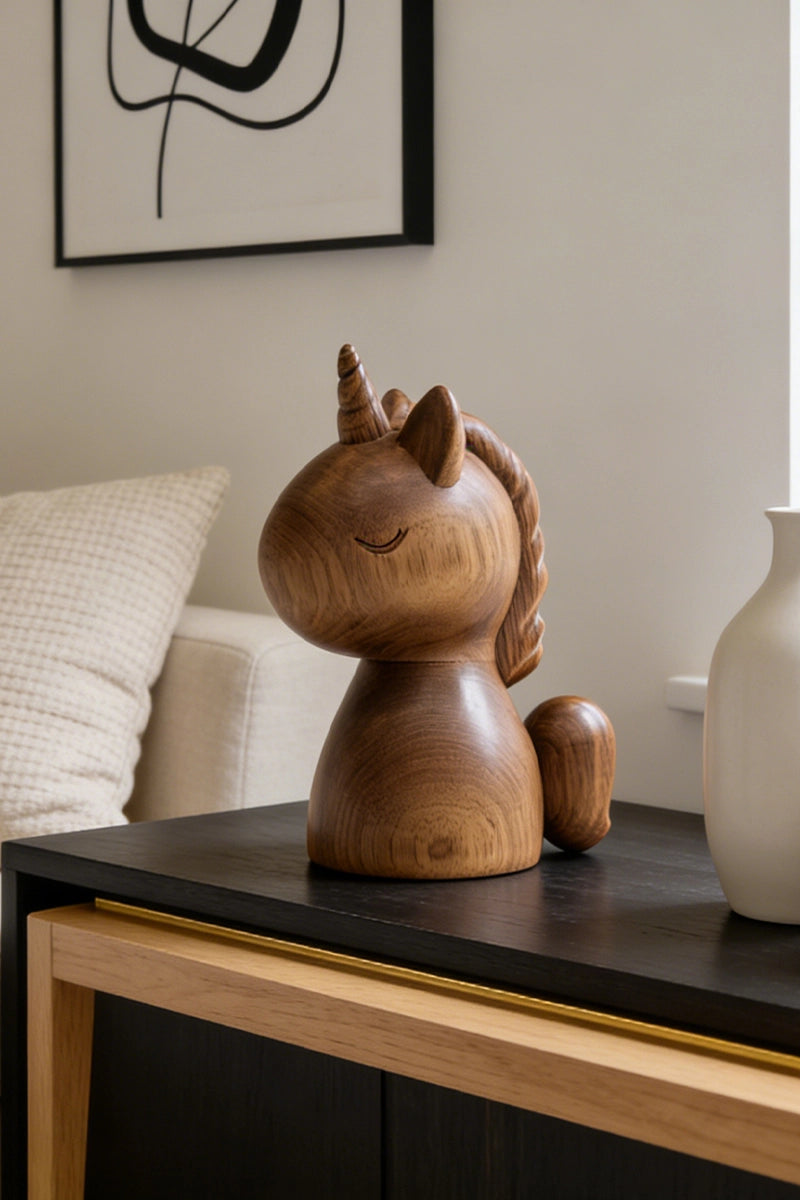 Unicorn Wooden Art Sculpture #WAN040