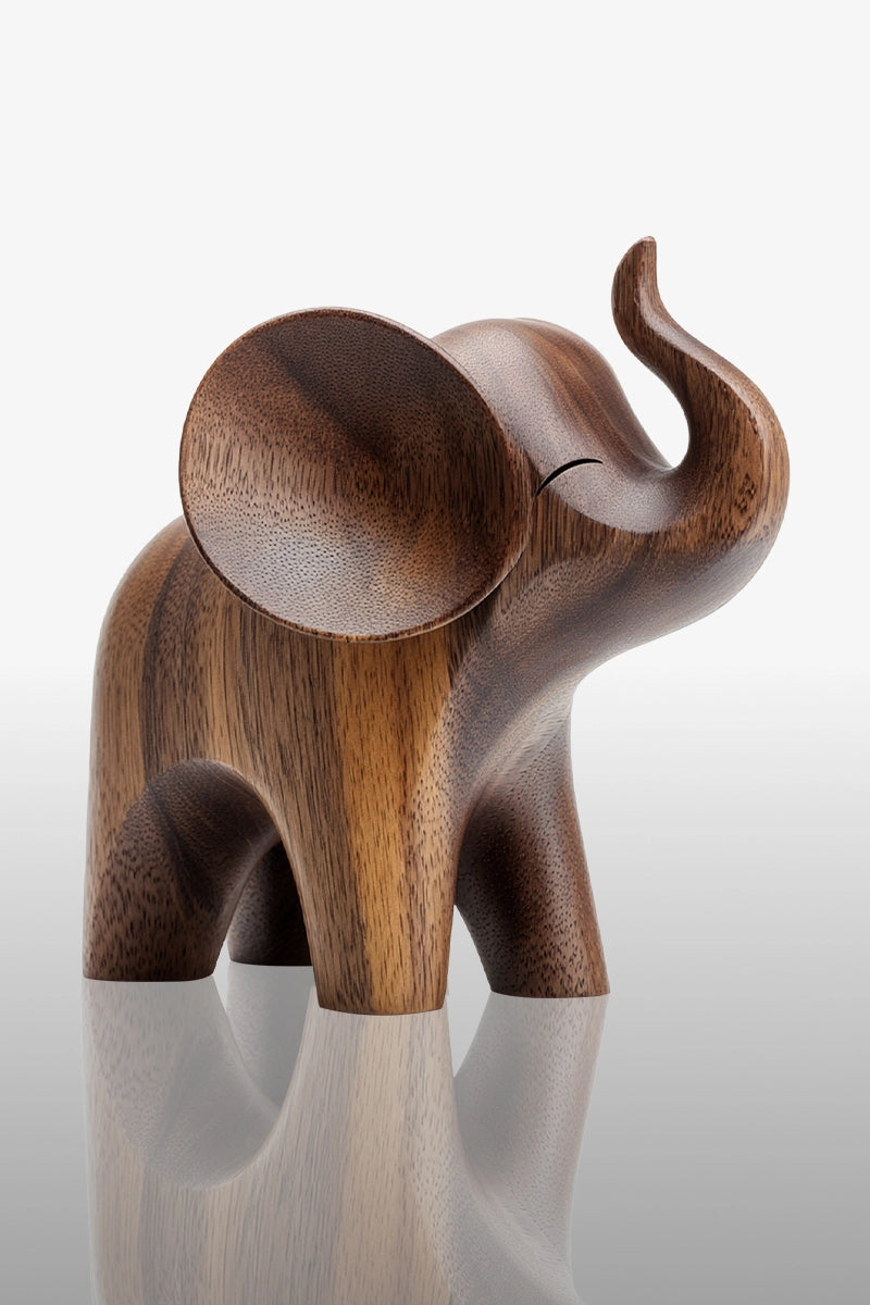 Elephant Wooden Art Sculpture #WAN043