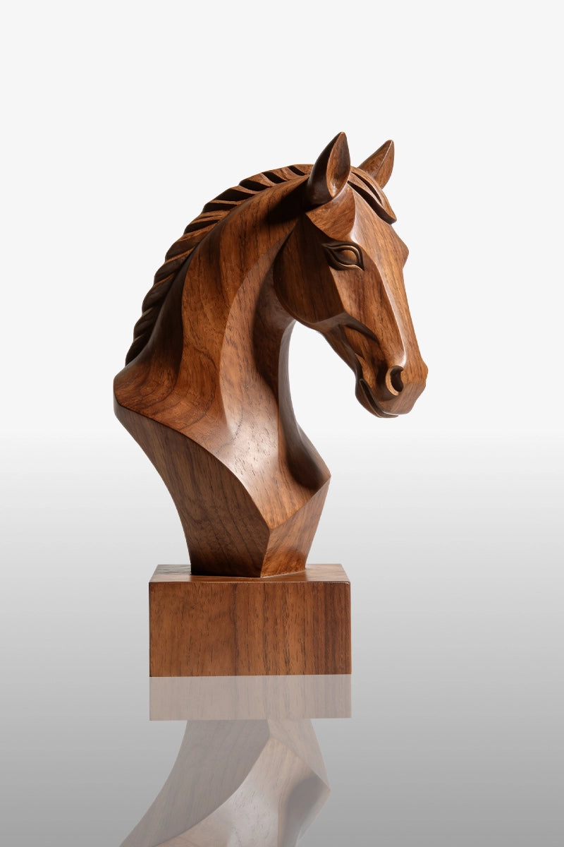 Horse Wooden Art Sculpture #WAN046