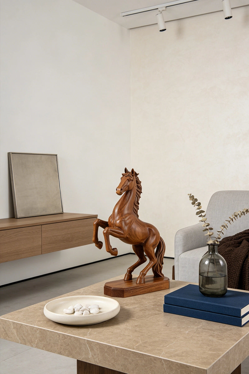 Horse Wooden Art Sculpture #WAN047