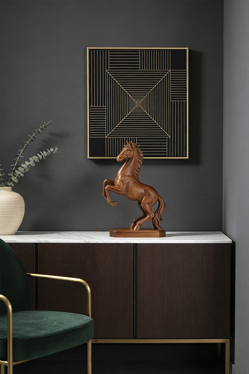 Horse Wooden Art Sculpture #WAN047